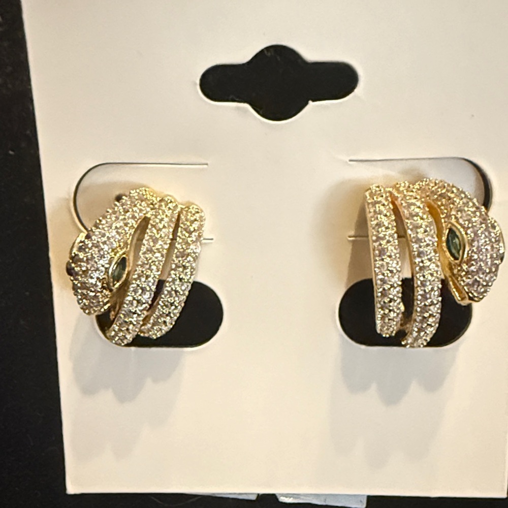 Elegant Gold and Silver Earrings